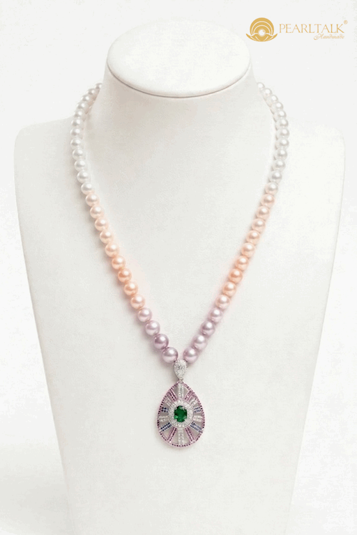 CHUỖI LOVE KÈM MẶT ĐÁ XANH